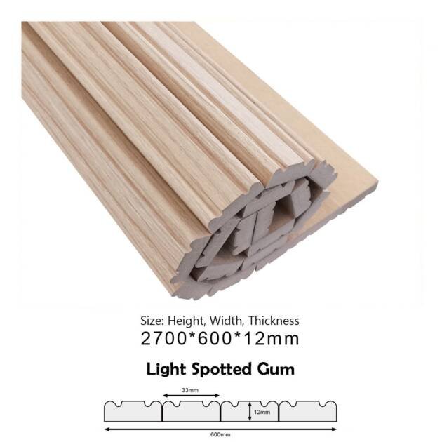 PROT063 MDF Cladding (light Spotted Gum) 600x12x2700