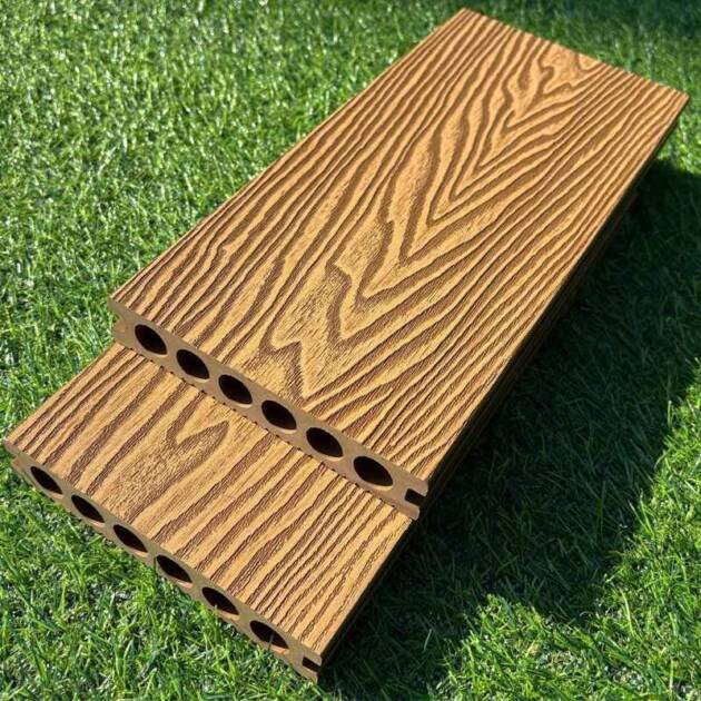 PROD002 3D Embossed Premium Composite Decking 5.4m Burley Wood