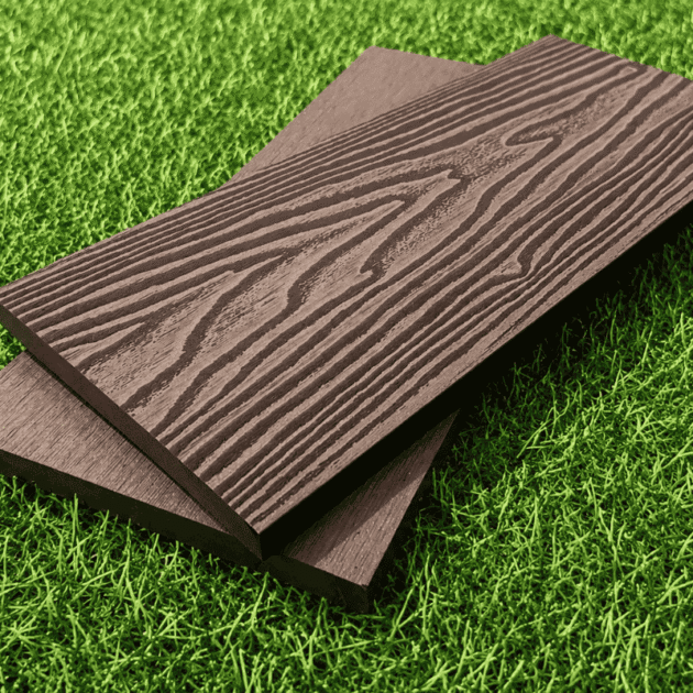 BDD09 3D Embossed Fascia Board (Black & Brown) - 140x25x5400